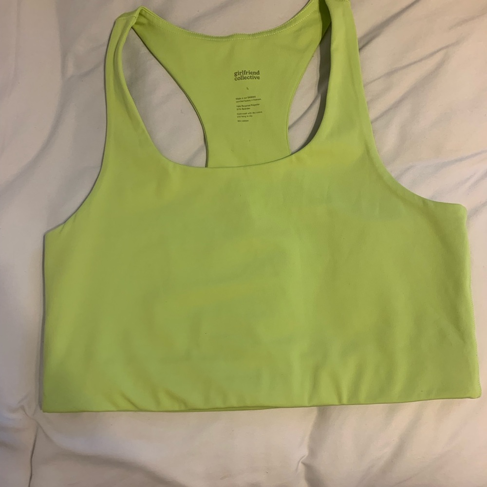 Girlfriend Collective Lime Green Top